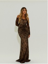 Long lace dress