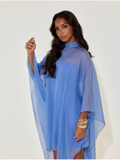 Short dress with cape