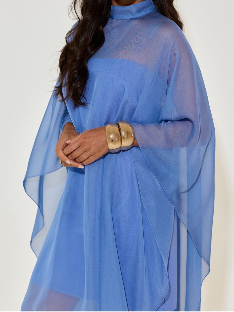 Short dress with cape