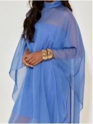 Short dress with cape