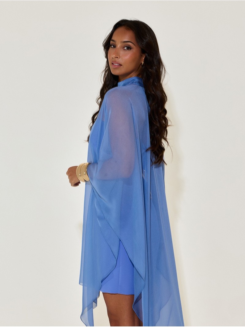 Short dress with cape