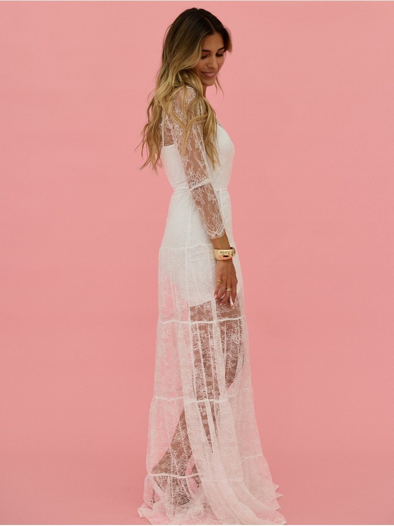 Long lace dress