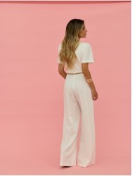 Jumpsuit with metal chain