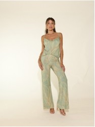 Fluid knit trousers