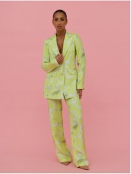 Printed trousers with fluid cut