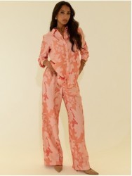 Calça estampada fluída