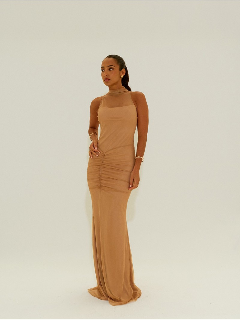 Dress with ruched detail