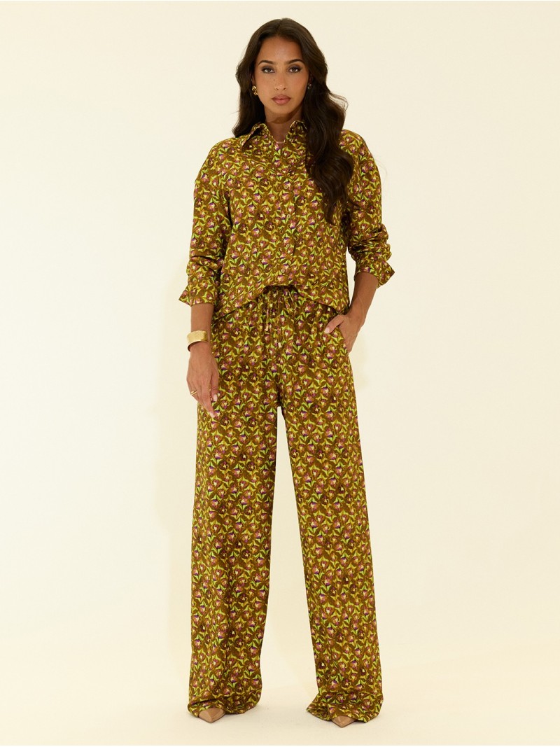 Fluid printed blouse