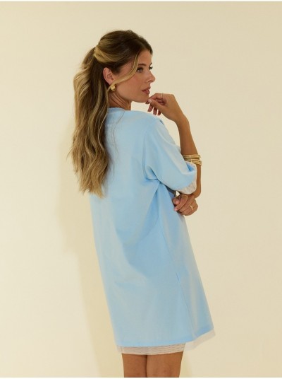 T-shirt estilo oversize com logo SCRIPTA