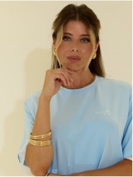 T-shirt estilo oversize com logo SCRIPTA