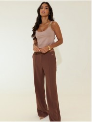 Knit top with metallic detail