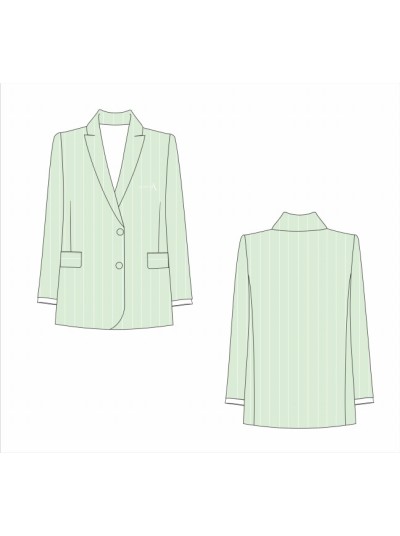 Blazer com risca diplomática