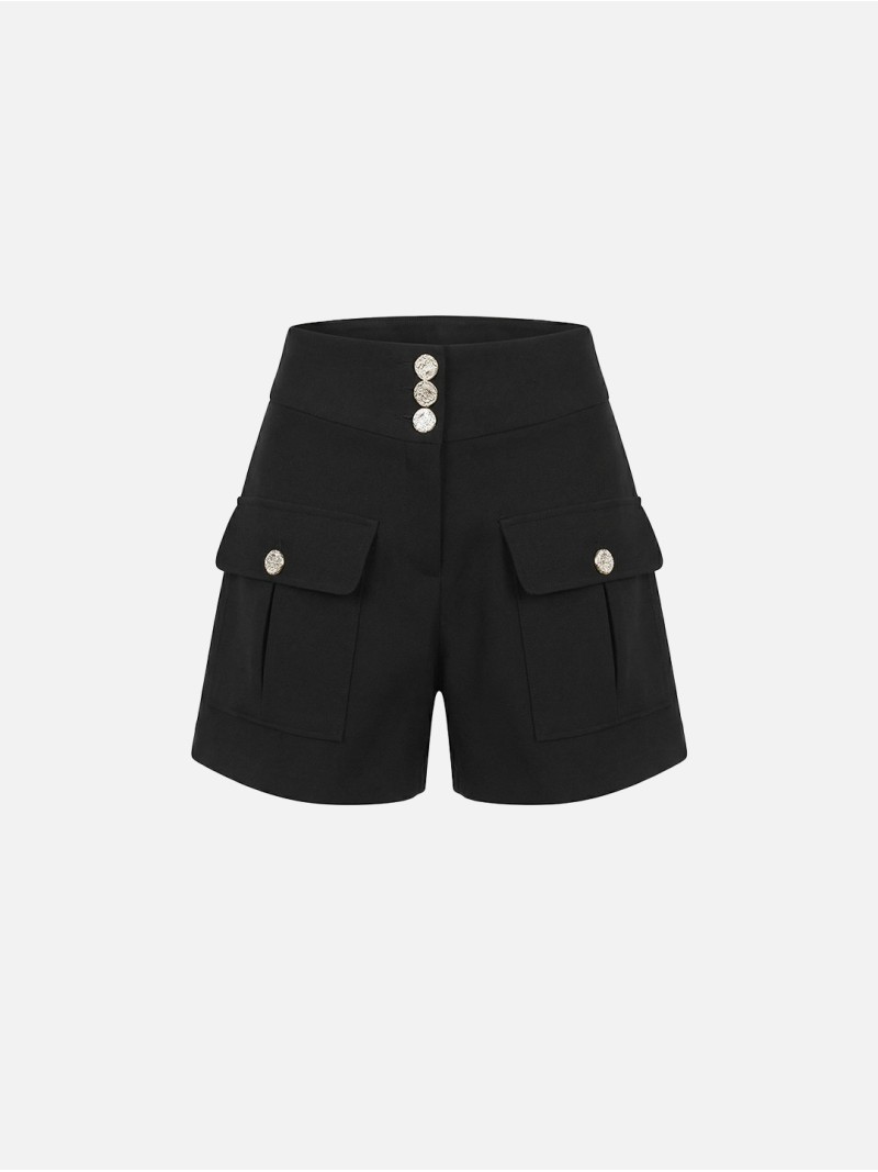 Shorts with patch pockets
