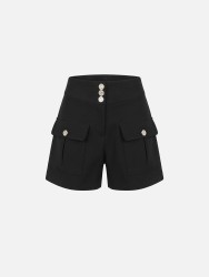 Shorts with patch pockets