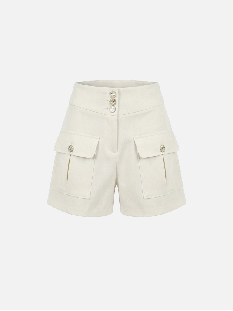 Shorts with patch pockets