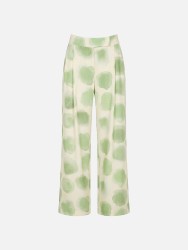 Flowing printed trousers with side pockets