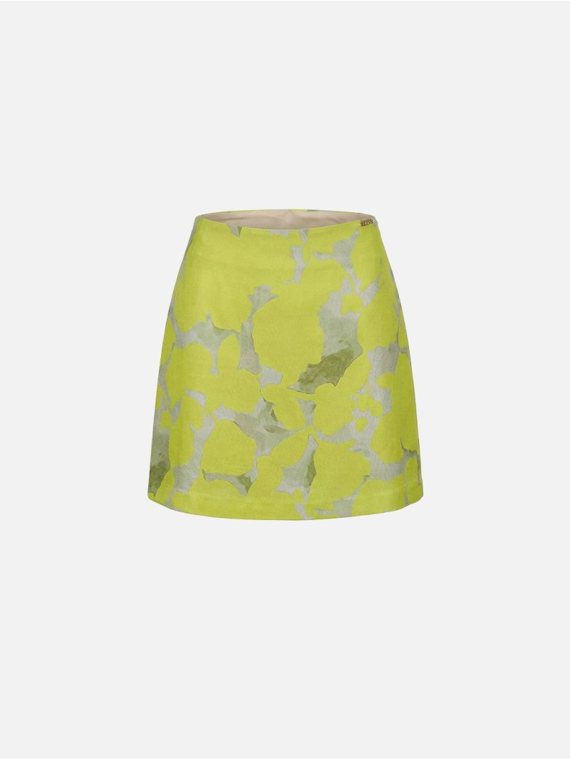 Saia curta estampada