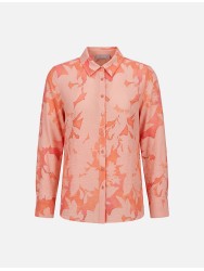 Blusa estampada com corte fluído