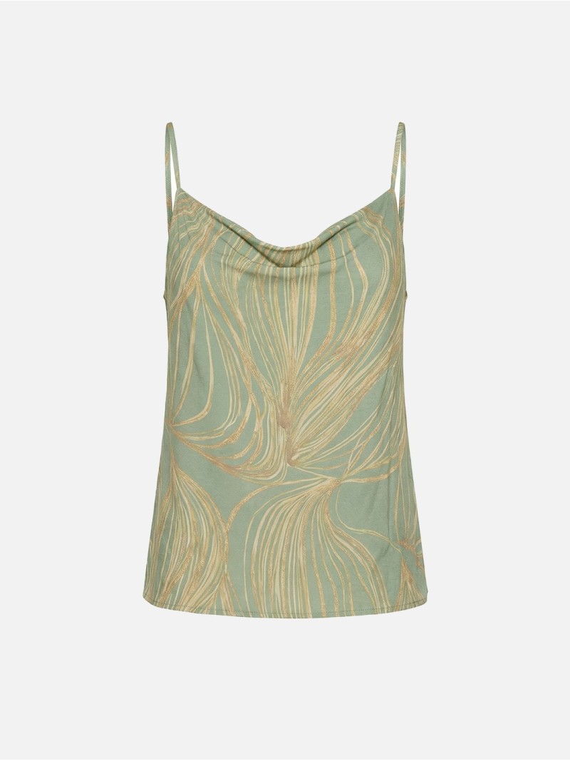 Printed knit top