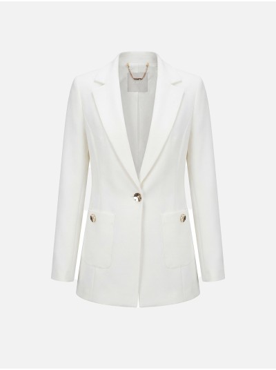 Blazer com bolsos patch