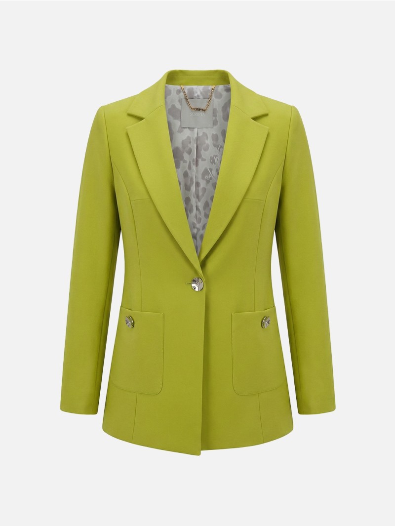 Blazer with patch pockets