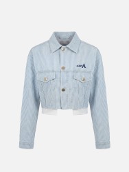 Short jacket with stripe and SCRIPTA logo