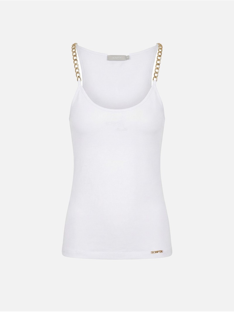 Top with chain strap and SCRIPTA logo