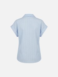 Linen blouse with stripe