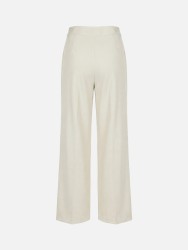 Calça clássica fluída com pinças