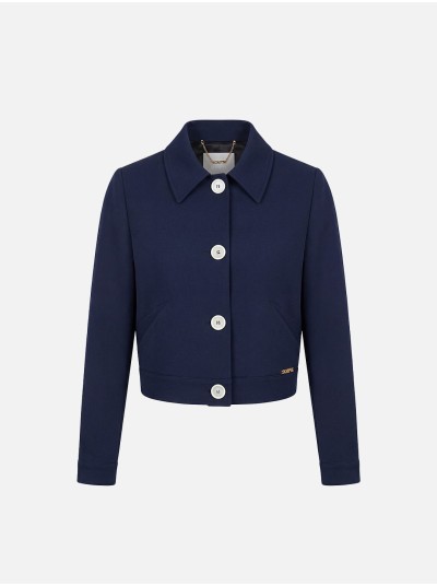 Casaco curto estilo bomber