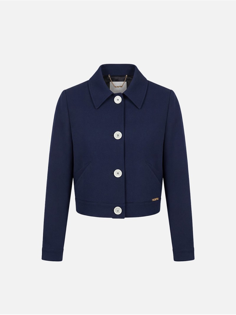 Casaco curto estilo bomber