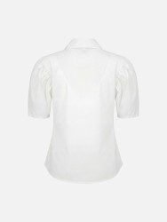 Blouse with metallic detail