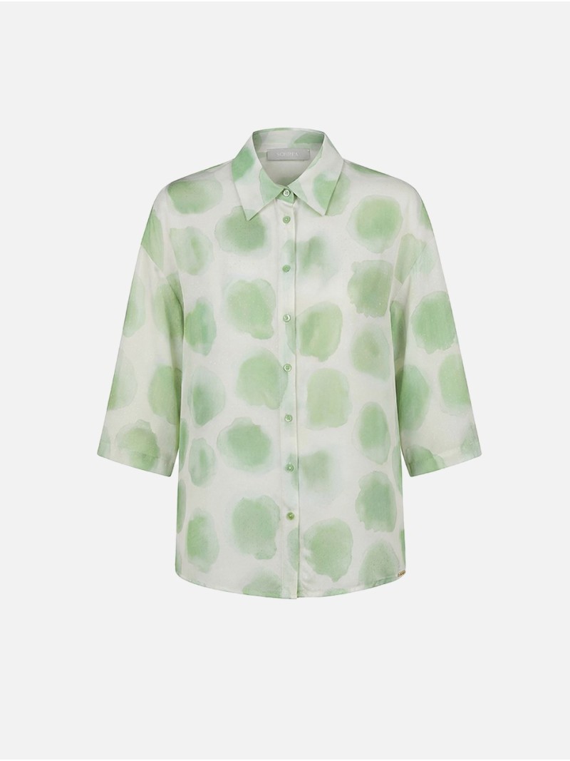 Blusa estampada de manga 3/4