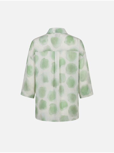 Blusa estampada de manga 3/4