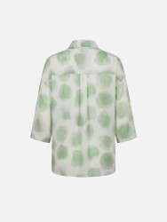 Blusa estampada de manga 3/4