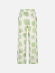 Flowing printed trousers with side pockets