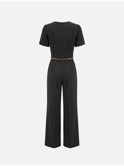 Jumpsuit with metal chain