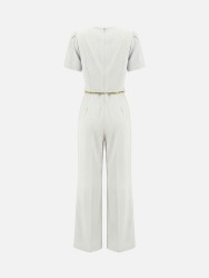Jumpsuit with metal chain