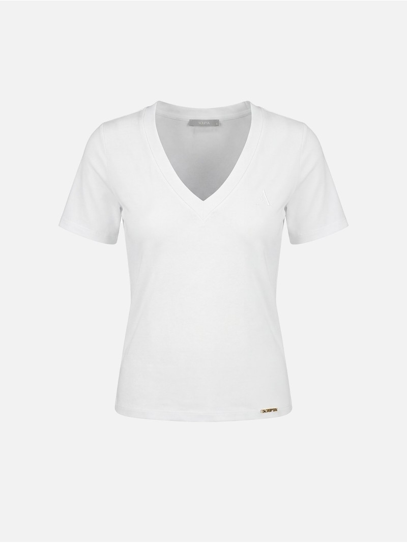 Cotton T-shirt with SCRIPTA logo