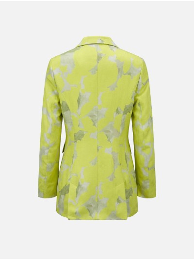 Blazer comprido estampado