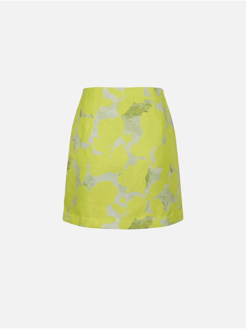 Saia curta estampada
