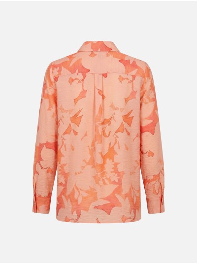 Blusa estampada com corte fluído