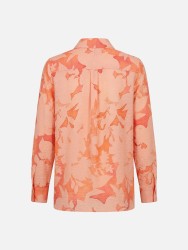 Blusa estampada com corte fluído