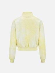 Tie-dye bomber with pockets