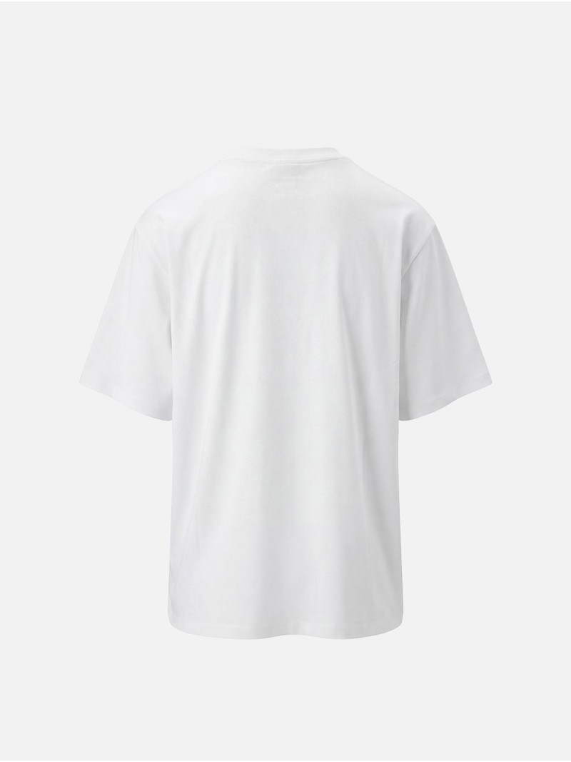 Cotton T-shirt with contrasting logo
