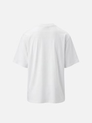 T-shirt em algodão com logo a contrastar