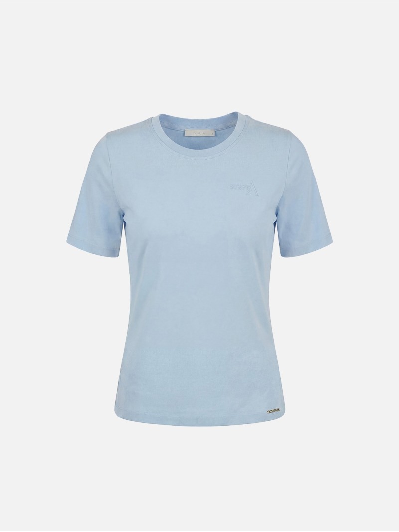 Basic cotton T-shirt with SCRIPTA logo
