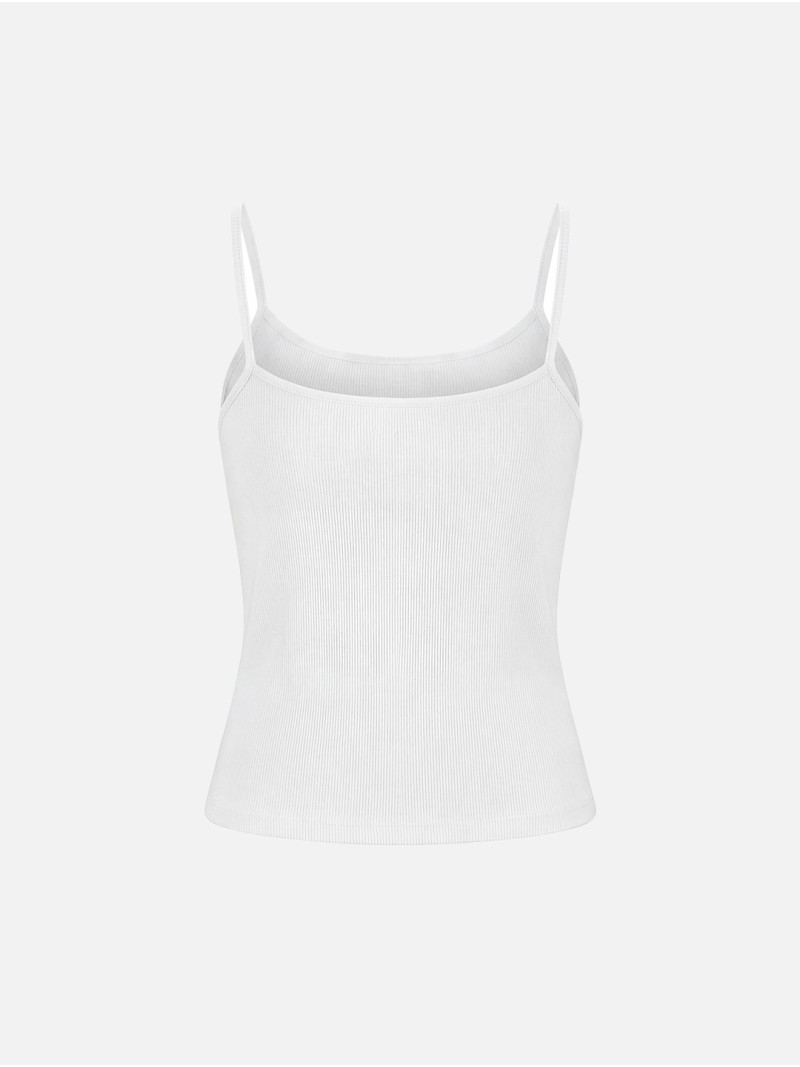 Thin-strapped cotton top with SCRIPTA logo