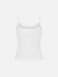 Thin-strapped cotton top with SCRIPTA logo