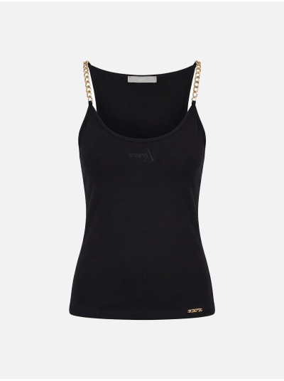 Top with chain strap and SCRIPTA logo